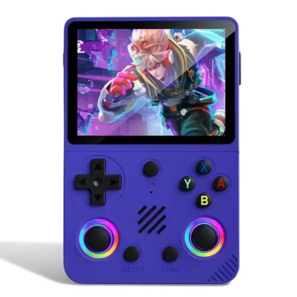 NEW-2025 Retro Handheld Game Console, 30+ Emulator 20,000 + VIDEO GAMES -PURPLE